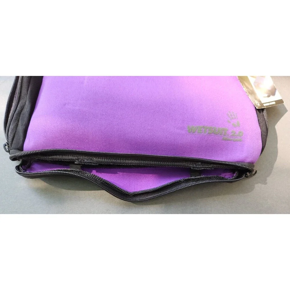Wetsuit 2.0 Purple Padded Tablet Laptop Case Silicon Sports Carrying Strap